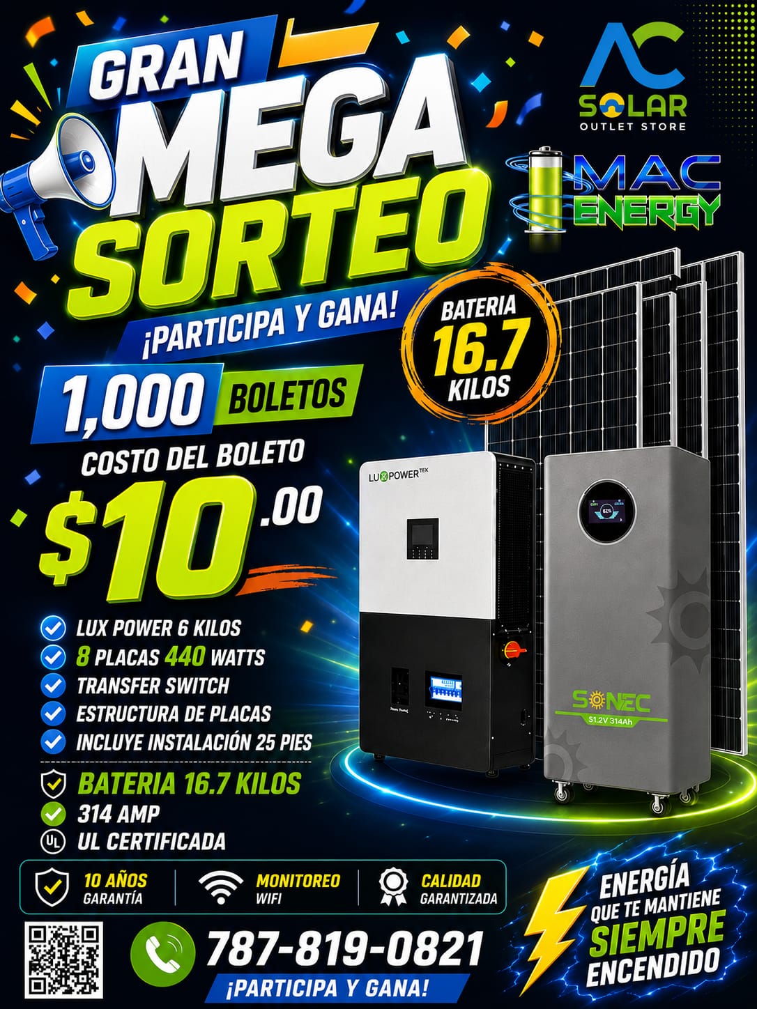 Sorteo AC SOLAR